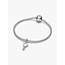 Pandora Pandora Bedel 794427C01 Zilver Opalescent Hartsleutel