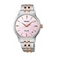 Seiko Seiko Horloge SRPM06J1 Presage Coctail Time Staal Bi-color Rose Automaat met Roze Wijzerplaat  34mm Limited Edition