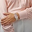 Seiko Seiko Horloge SRPM06J1 Presage Coctail Time Staal Bi-color Rose Automaat met Roze Wijzerplaat  34mm Limited Edition