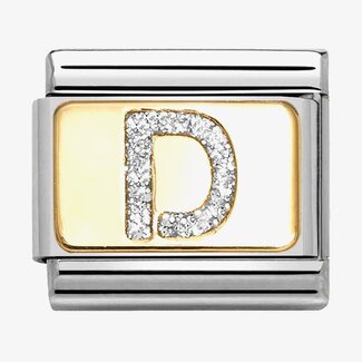 Nomination Nomination Schakel 030291-04 Composable Classic met 18k Geelgouden Glitter Letter D