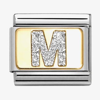 Nomination Nomination Schakel 030291-13 Composable Classic met 18k Geelgouden Glitter Letter M