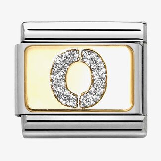 Nomination Nomination Schakel 030291-15 Composable Classic met 18k Geelgouden Glitter Letter O