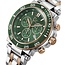 GC GC Horloge Z14009G9MF Heren horloge bicolor met groene wijzerplaat