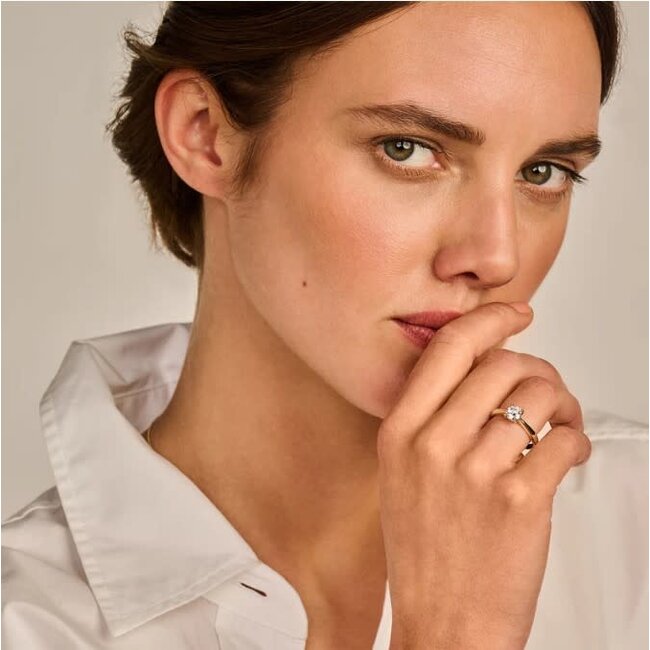 Blush Blush Ring LG1004Y/54 14k Geelgoud 0.75crt G SI Briljant Lab Grown Diamant Maat 54