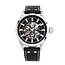 TW Steel TW Steel Horloge VS130 Skeleton Volante Staal Automaat Swiss Made met Zwart Leren Horlogeband 44mm