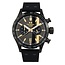 TW Steel TW Steel Horloge VS122 Staal met Zwart Coating Quartz Chronograaf met Rubberen Zwarte Horlogeband 45mm