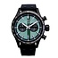 TW Steel TW Steel Horloge VS134 Volante Sport Staal met Zwarte Coating Quartz Chronograaf Mint Groene Wijzerplaat 45mm