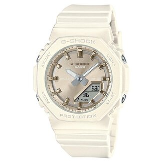 Casio G-Shock Casio G-Shock Horloge GMA-P2100ST-7AER Digitaal Analoog Parelmoer Band met Metallic Wijzerplaat 200m Waterdicht 46mm