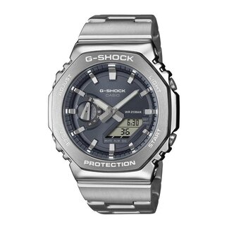Casio G-Shock G-Shock Horloge GM-2110D-8AER Digitaal Analoog Staal met Grijze Wijzerplaat 49mm Waterdichtheid 200 Meter