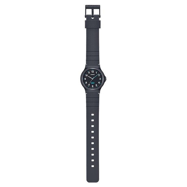 Casio Casio Horloge LQ-24B-1BEF  Analoog Zwarte Band en Zwarte Wijzerplaat 36mm