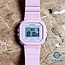 Casio Casio Horloge LA-20WH-4A1EF Digitaal Roze Band Vierkante Roze Wijzerplaat 35mm