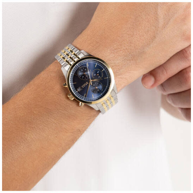 BOSS BOSS Horloge HB1514329 Stratus Staal Bi-color Quartz Chronograaf 41mm