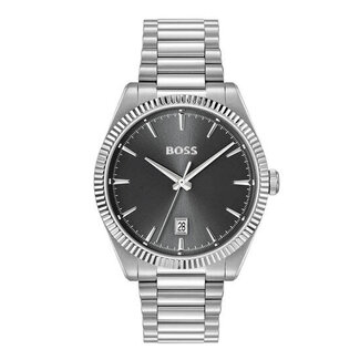 BOSS BOSS Horloge HB1514310 Cheswick Staal Quartz met Grijzen wijzerplaat 40mm