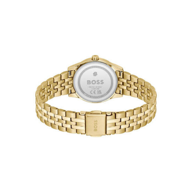 BOSS BOSS Horloge HB1502843 Graceful Mina Staal met Geelgouden Plating Quartz 25mm