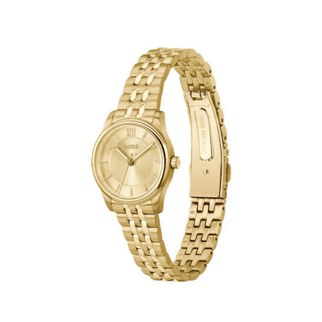 BOSS BOSS Horloge HB1502843 Graceful Mina Staal met Geelgouden Plating Quartz 25mm