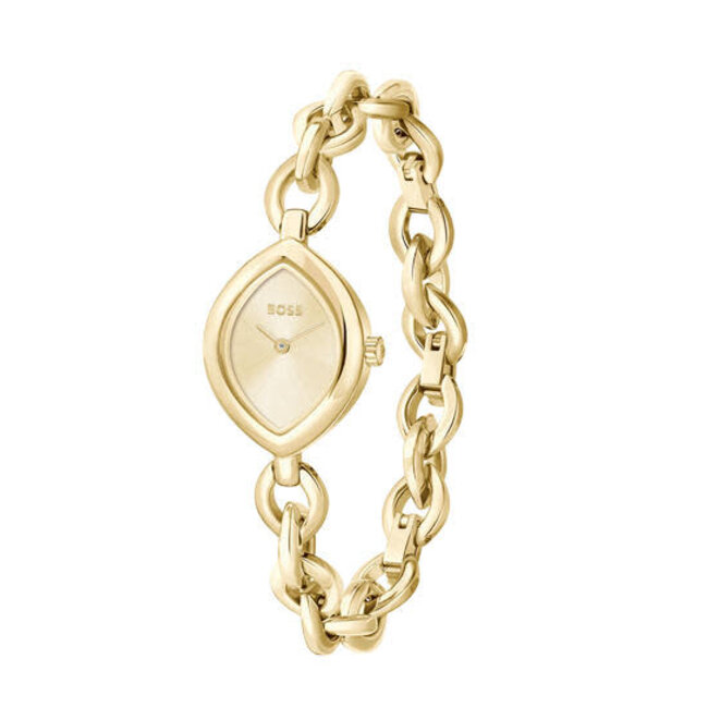 BOSS BOSS Horloge HB1502839 Fiora Staal met Geelgouden Quartz 29mm