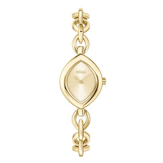 BOSS BOSS Horloge HB1502839 Fiora Staal met Geelgouden Quartz 29mm