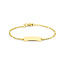 Blinckers Jewellery Huiscollectie BJ Armband 80.00341 9k Geelgoud Plaatarmband 0.5mm Figaro 11-13cm