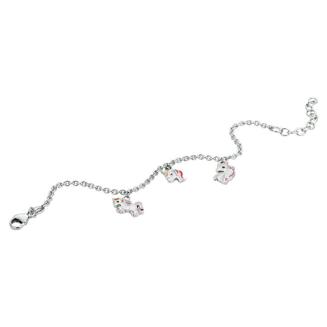 Blinckers Jewellery Huiscollectie BJ Armband 13.30339 Zilver met Eenhoorn 13+3cm
