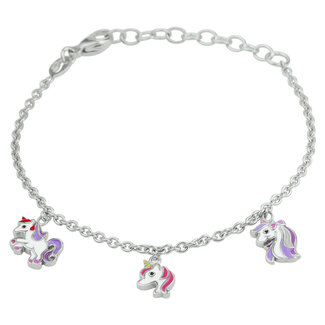 Blinckers Jewellery Huiscollectie BJ Armband 13.30339 Zilver met Eenhoorn 13+3cm