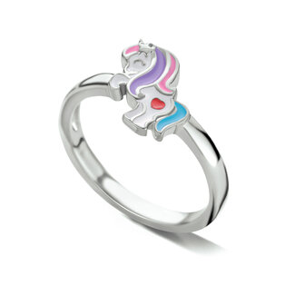 Blinckers Jewellery Huiscollectie BJ Ring 13.34515 Zilver met Eenhoorn Maat 15