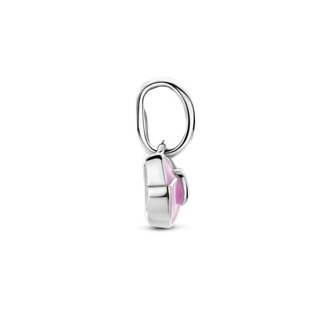Blinckers Jewellery Huiscollectie BJ Hanger 13.42367 Zilver Roze Strik 5mm