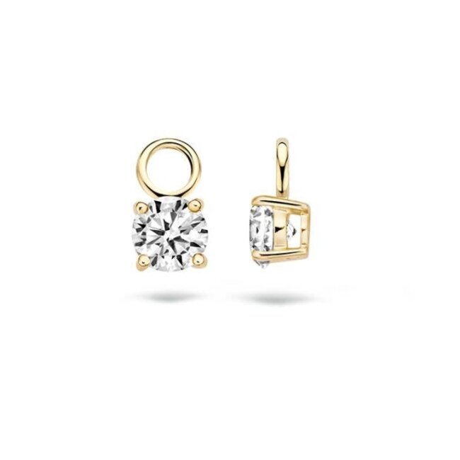 Blush Blush Oorbedels 9045YZI 14k Geelgoud met Zirkonia 5mm