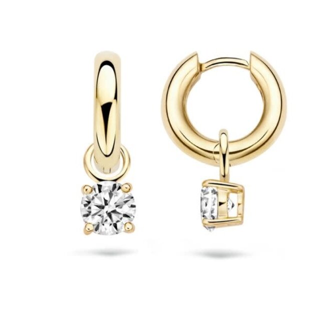 Blush Blush Oorbedels 9045YZI 14k Geelgoud met Zirkonia 5mm