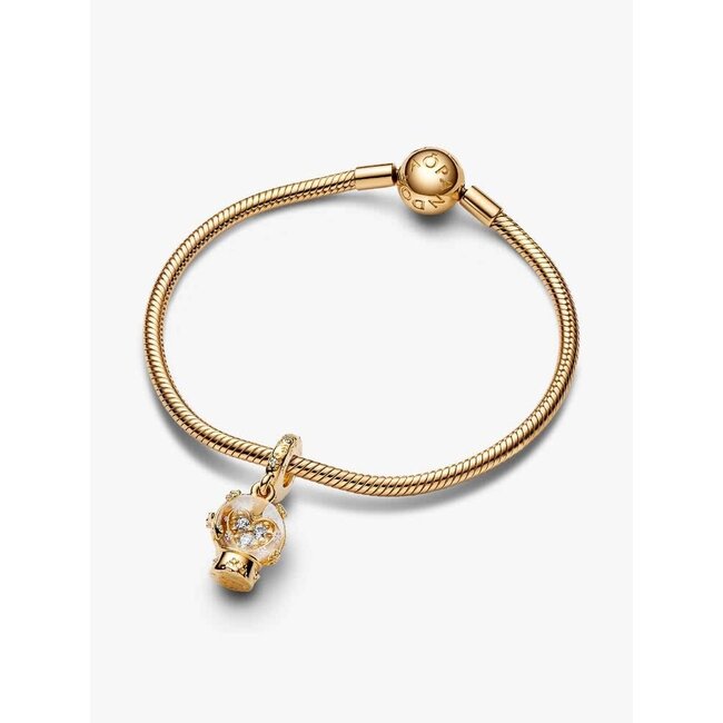 Pandora Pandora Bedel 762825C01 14k Geelgouden Plating Sneeuwbol