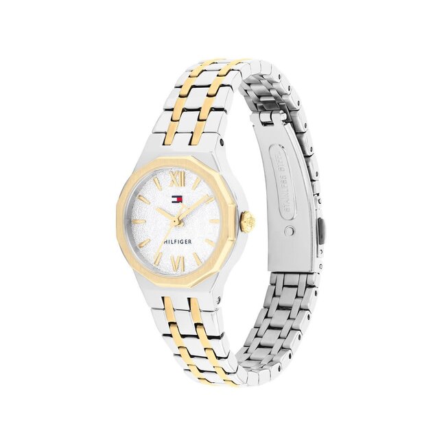Tommy Hilfiger Tommy Hilfiger Horloge TH1782888 Mackenzie Staal Bi Color met Zilverkleurige Wijzerplaat 25mm