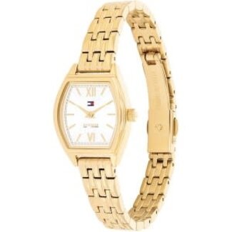 Tommy Hilfiger Tommy Hilfiger Horloge  TH1782870 Norah Staal Goudkleurig met Witte Wijzerplaat Quartz 22mm