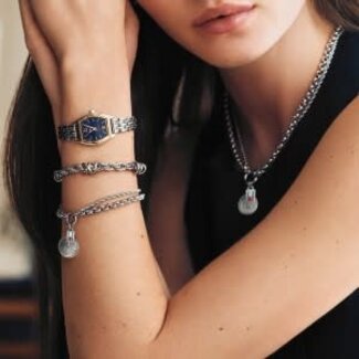 Tommy Hilfiger Tommy Hilfiger Horloge TH1782907 Norah Staal Bi Color met Groene Wijzerplaat Quartz 22mm