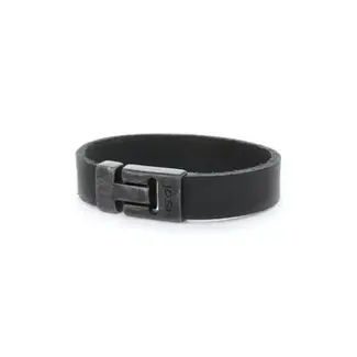 Josh Josh Armband 24933 Leer Zwart 23cm