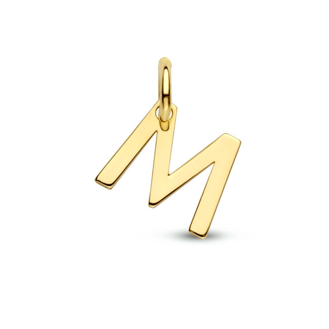 Blinckers Jewellery Huiscollectie BJ Hanger 40.23464 14k Geelgoud Letter M