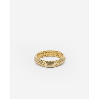 Buddha to Buddha Buddha to Buddha Ring 125GV 20 Ben XS Zilver met Geelgouden Plating maat 20