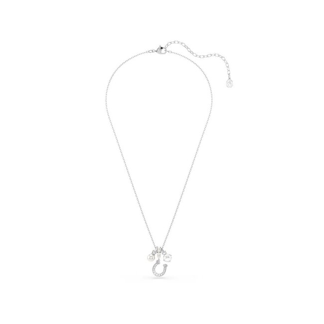 Swarovski Swarovski Collier 5736247 Symbolica Zilverkleurige Plating Bedels met Kristallen 38-45cm