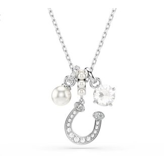 Swarovski Swarovski Collier 5736247 Symbolica Zilverkleurige Plating Bedels met Kristallen 38-45cm