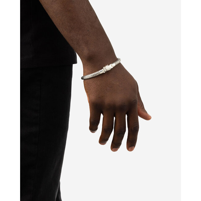 Buddha to Buddha Buddha to Buddha Armband J150 F  Ellen XS Zilver Maat F