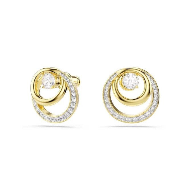 Swarovski Swarovski Oorbellen 5740407 Hyperbola Goudkleurige Plating met Kristallen