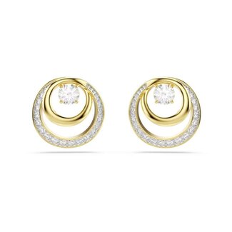 Swarovski Swarovski Oorbellen 5740407 Hyperbola Goudkleurige Plating met Kristallen