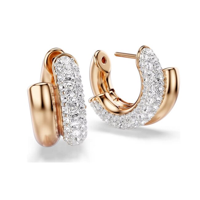 Swarovski Swarovski Oorbellen 5738198 Dextera Rosekleurige Plating met Kristallen