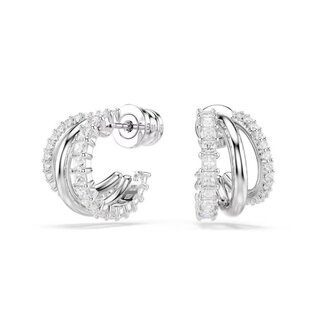 Swarovski Swarovski Oorbellen 5737110 Hyperbola Zilverkleurige Plating met Kristallen