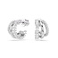 Swarovski Swarovski Oorbellen 5737110 Hyperbola Zilverkleurige Plating met Kristallen