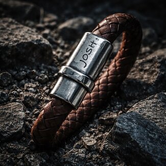 Josh Josh Armband 09073 Bra Leer Bruin