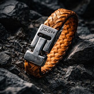 Josh Josh Armband 24728 Leer Taupe 21cm