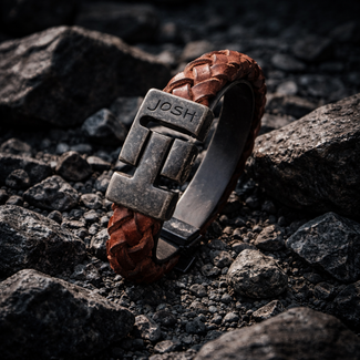 Josh Josh Armband 24456 Bra Leer Cognac 21cm