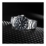 Seiko Seiko Horloge SKA785P1 Kinetec Staal 100m Waterdicht met Zwarte Wijzerplaat 41mm