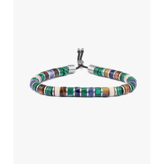 Pig & Hen Pig & Hen Armband P49-153763-L Brontide 6mm Adjustable Narita Zilver Maat L