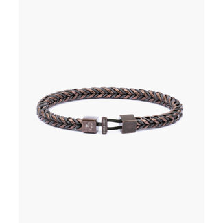 Pig & Hen Pig & Hen Armband P52-582000-M/L Catena Foxtail Slate Gray Bronze Maat M/L