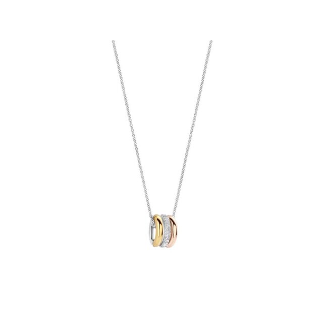 Ti Sento Milano Ti Sento Collier 34128TZ/42 Zilver met Tri-color Plating 38-48cm